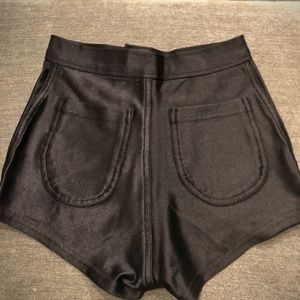 American Apparel Black Disco shorts XS